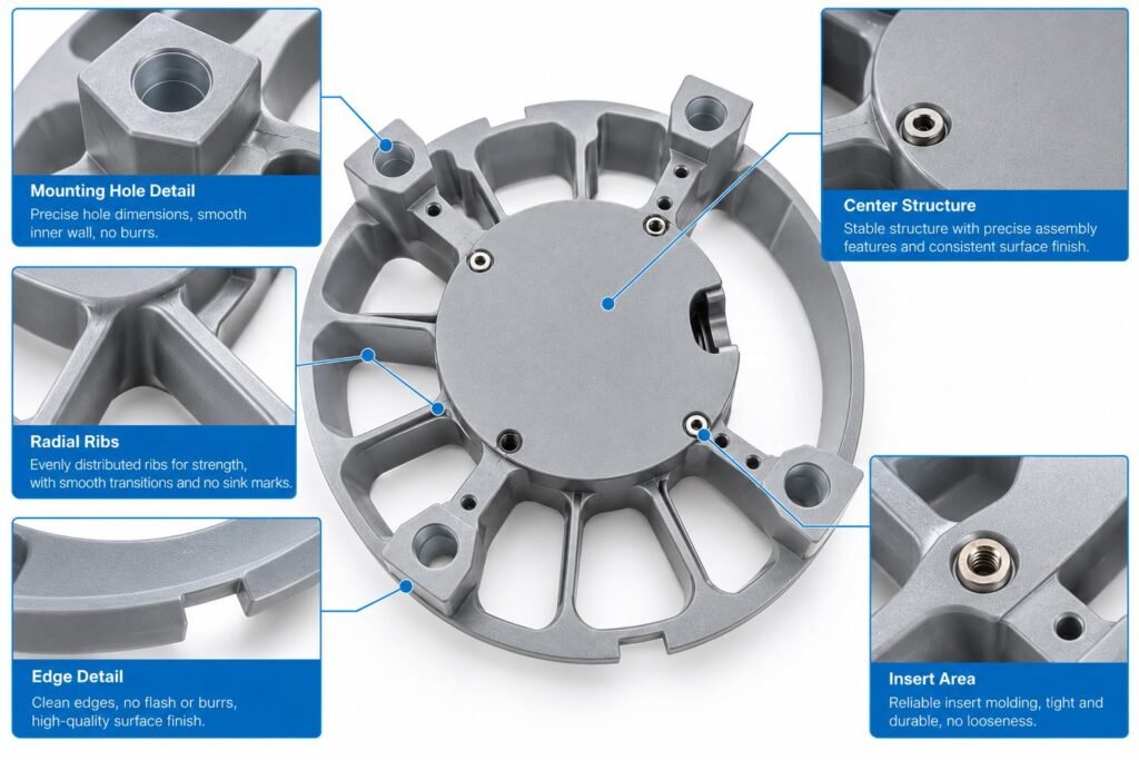 Precision Injection-Molded Structural Components
