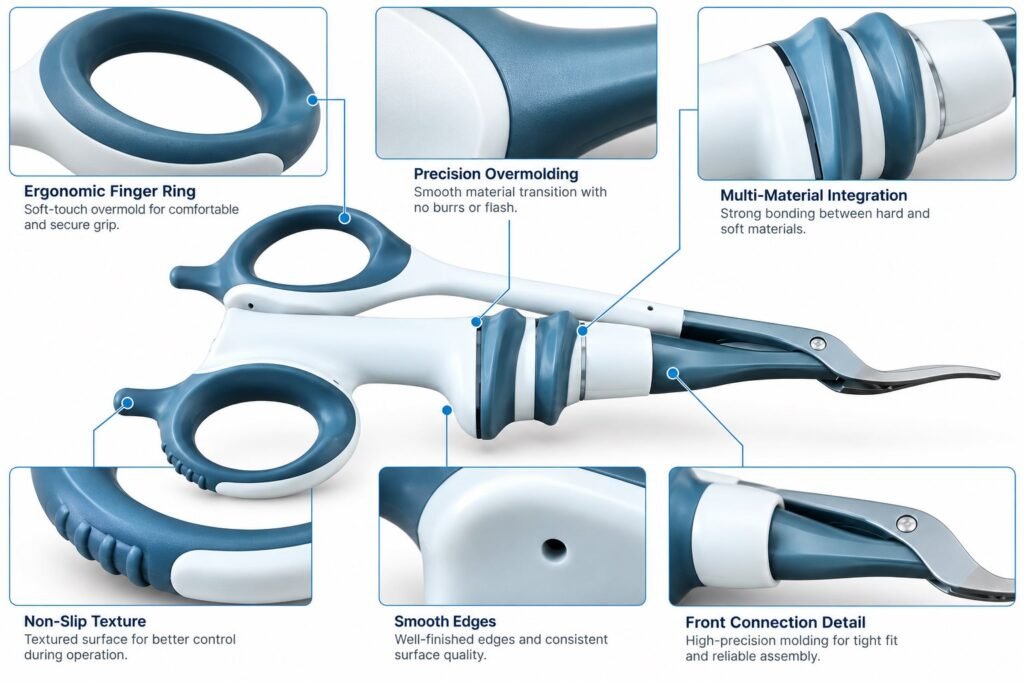 Overmolded Surgical Instrument Handle