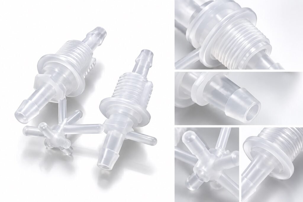 Transparent Medical Plastic Connectors